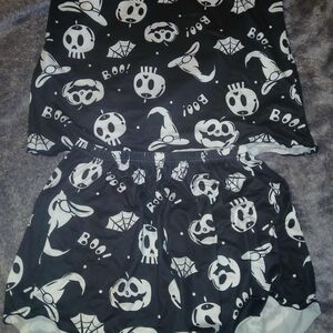 Black and White Halloween Pajama Set